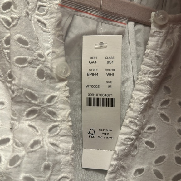 J. CREW Provence Smocked-Waist Midi Dress in Eyelet Size: Medium - Picture 11 of 11